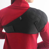 Shoulder Heat Therapy Pad with Tourmaline Self-heating Shoulder Protector Belt for Pain Relief and Muscle Support