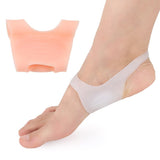 Foot Arch Support Soft Gel Sleeves for Flat Feet Foot Correctors Beige - Vydya Health