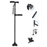 Dual Handle Lightweight Walking Stick Cane with LED Light Two handles - Vydya Health