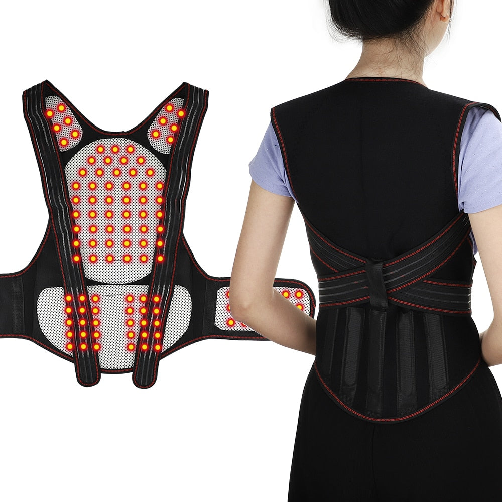 Back Posture Corrector Shoulder Fatigue Reliever Waist Support Self-he Back Posture Corrector Shoulder Fatigue Reliever Waist Support Self-he