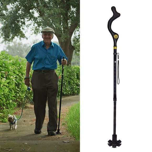 Walking Stick With Ergonomic Handle Retractable style - Vydya Health